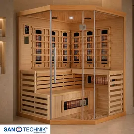 SANOTECHNIK Infrarotkabine Deluxe 3-4 Pers. 150x150x200 cm