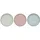 Bloomingville Frühstücksteller 20 cm blau/grün/rosa 3er Set