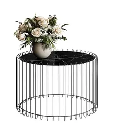 lookway Marbelle Schwarz Marmor 60 x 39 x 60 cm