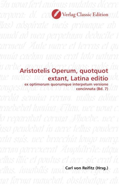 Aristotelis Operum  Quotquot Extant  Latina Editio  Kartoniert (TB)