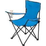 50 x 50 x 80 cm Faltstuhl Faltbar Klappstuhl Campingstuhl Strandstuhl Blau - Blau