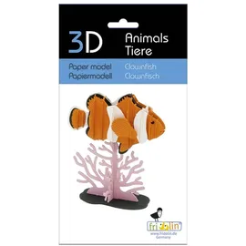 Fridolin 3D Papiermodell - Clownfisch
