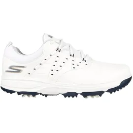 SKECHERS Damen Go Pro 2 Spiked Wasserdichter Golfschuh, weiß/Marineblau, 37