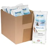 purux 6 x 1 Kg Mediterran Badesalz Natur Salz Badezusatz Meersalz