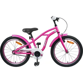 vidaXL Kinderfahrrad 18 Zoll Dunkelrosa