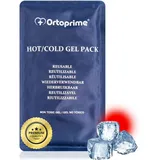 OrtoPrime Kühl-Gel-Pack für VERLETZUNGEN, Kühlpad Kühlkompresse Kalt-Warm-Kompresse - Kühlgel-Packung und Mikrowelle 26 x 15 cm - Eisbeutel Verletzungen, Anpassbar an jeden Körperteil