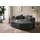 LeGer Home by Lena Gercke 2,5-Sitzer ISALIE, rundes Loungesofa, mit Kissen, perfekt gepolstert, moderne Stoffe, mit 4 Zierkissen, extra große Sitzfläche grau