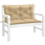vidaXL Gartenbank-Auflagen 100 x 50 x 7 cm melange beige 2 St.