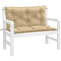 vidaXL Gartenbank-Auflagen 100 x 50 x 7 cm melange beige 2 St.