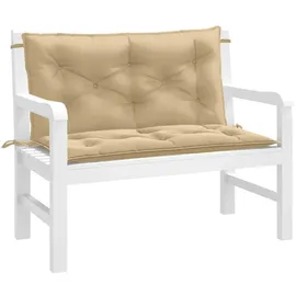 vidaXL Gartenbank-Auflagen 100 x 50 x 7 cm melange beige 2 St.