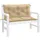 vidaXL Gartenbank-Auflagen 100 x 50 x 7 cm melange beige 2 St.