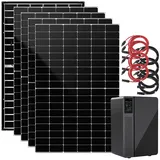 Solaranlage für die Steckdose: ON-Grid-Solarakku & 4x 440W Solarmodule