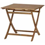 Siena Garden Falun Klapptisch 80 x 80 x 74 cm braun