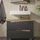 Vicco Waschbeckenunterschrank Marelle 2 Schubladen 80 x 57,5 x 35 cm Anthrazit/Braun