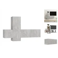 VidaXL 3-tlg. TV-Schrank-Set Betongrau Holzwerkstoff