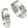 FIRETTI Creolen Basic silberfarben 15mm mit Zirkonia