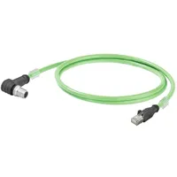 Weidmüller 2485600015 Sensor-/Aktor-Datensteckverbinder M12 Stecker, gewinkelt, Stecker, gerade 1.5