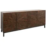 Massivmoebel24 Sideboard Akazie 183x46x86 braun lackiert STILMÖBEL #113