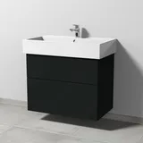 Sanipa Waschtischunterschrank 2 Auszüge 75 x 59,1 x 44,7 cm Vulkan