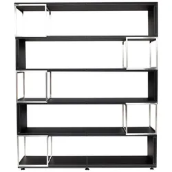 Jet-Line Jet-Line Büromöbel Aktenschrank Pavia Lederoptik Edelstahl Büro Schrank