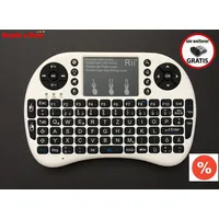 Rii i8+ Funk Kabellos Mini Tastatur Touchpad Wireless Keyboard Backlit Deutsch
