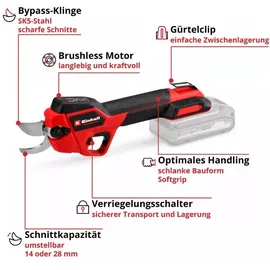 Einhell Akku-Astschere Professional GP-LS 18/28 Li BL-Solo