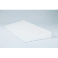 Fränkische Schlafmanufaktur Keilkissen Bettkeil Poly 9/1cm mit Bezug, Farbe Weiß, Breite 140cm