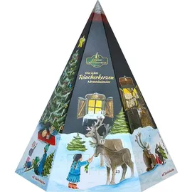 Crottendorfer Räucherkerzen Crottendorfer Adventskalender Räucherkerzen mit Metall-Räucherhaus & 24 Räucherkerzen - Bunt