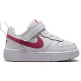 NIKE Kinder Freizeitschuhe COURT BOROUGH LOW RECRAFT (TD), Größe 26 in Silber PLATINUM TINT/SWEET BEET-WHITE 010