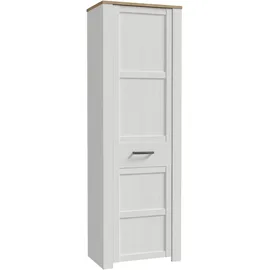 Forte Toneo Garderobenschrank 66,7 x 42 x 204,9 cm weiß
