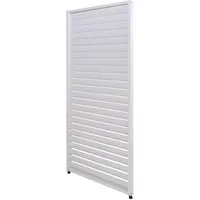 MCW Lamellenwand für Pavillon 2 Stück 0,90 x 2,20 m Weiß