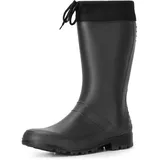 Ladeheid Damen und Herren PVC Gummistiefel LA-958 (Schwarz, 43 EU) - Schwarz