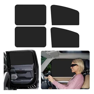 Hikity Autosonnenschutz Sonnenschutz Auto Magnetisch, UV Schutz Verdunkelung Schwarz 4 Stück, (4-St), Sonnenschutz und Wärmeisolierung
