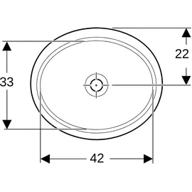 Geberit VariForm Unterbauwaschtisch 48 x 39 cm (500.751.00.2)