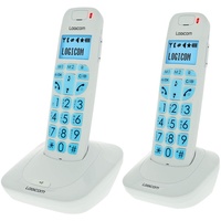 LOGICOM Comfort 250 Duo Schnurlostelefone Touchscreen Weiß