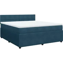 vidaXL Boxspringbett 180 x 200 cm Blau