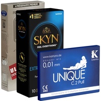 Kondomotheke Kondomotheke® Latexfreie Kondome - 3-Sorten-Pack D Kondom