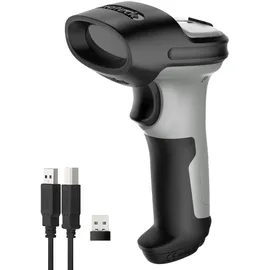 Inateck BCST-72 (1D-Barcodes, 2D-Barcodes), Barcode Scanner Schwarz, Grau