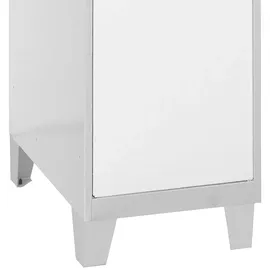 simonlocker montadas Dism.single 30 x 50 x 101,5 cm Grau/Weiß
