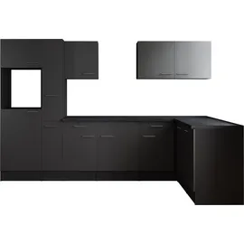 Respekta Winkelküche Oliver L-Form 310 cm grau