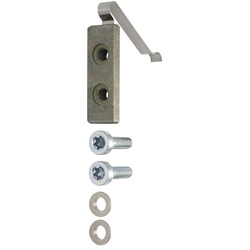 Befestigungsset Gegenplatte für 2-teilige 3D-Aluminium-Türbänder