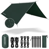 Bessport Zeltplane, Camping Zelt Tarp 3m x 3m Wasserdicht