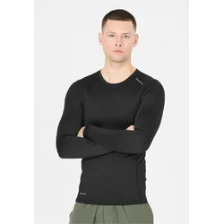 Langarmshirt ENDURANCE "Power", Herren, Gr. M, schwarz, 90% Polyester, 10% Elasthan, unifarben, normal, Rundhals, Shirts Langarmshirt, mit Temperatur- und Feuchtigkeitsregulierung
