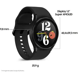 Samsung Galaxy Watch4 Black 40 mm BT Sport Band Black