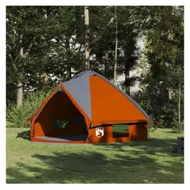 vidaXL Teepee Zelt für 8 Personen Grau/Orange