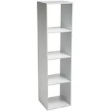 5five simply smart 5five - säulenregal mit 4 fächern mix n modul weiß