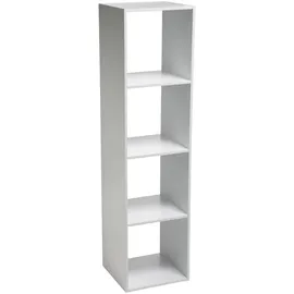 5five simply smart 5five - säulenregal mit 4 fächern mix n modul weiß