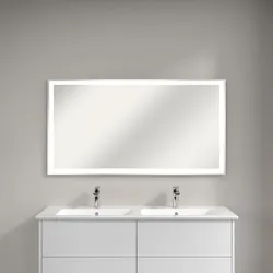 Villeroy & Boch Finero Badspiegel 130x70 cm mit LED-Licht, Spiegel,