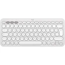 Logitech Pebble Keys 2 K380s weiß, Logi Bolt, USB/Bluetooth, DE (920-011796)