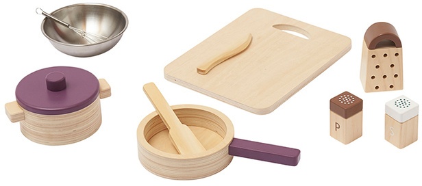 Spiel-Küchenutensilien BISTRO SET 10-teilig aus Holz